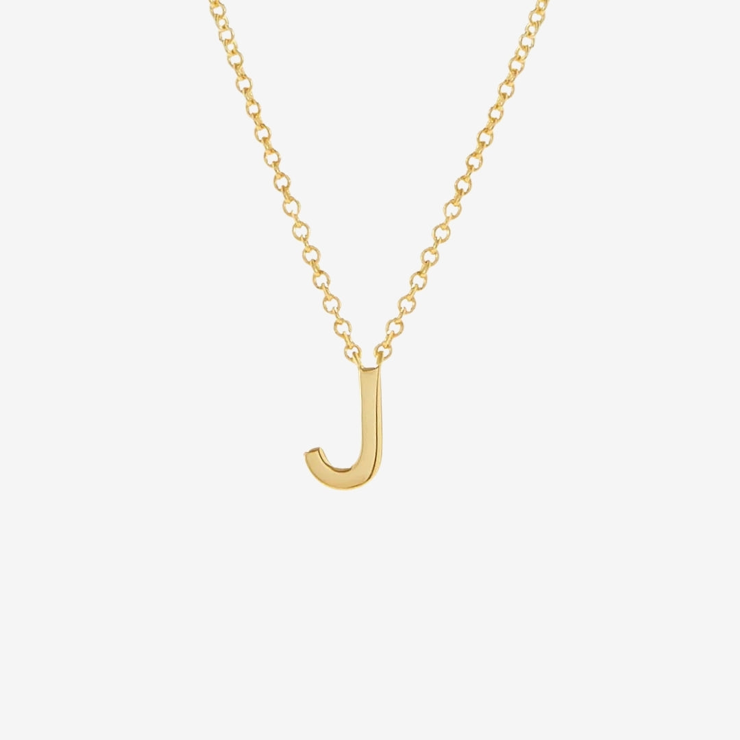 Classic Initial Letter Pendant Necklace