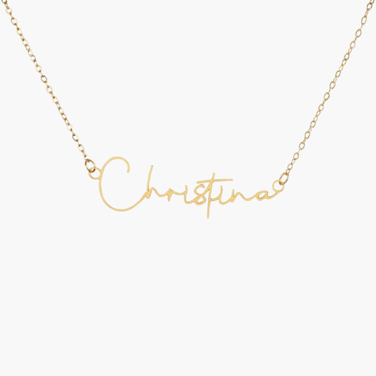 Custom Signature Name Necklace
