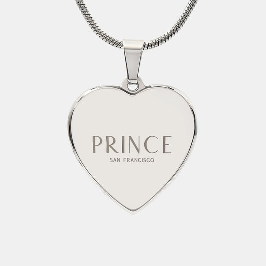 Bold Custom Engraved Heart Pendant Necklace