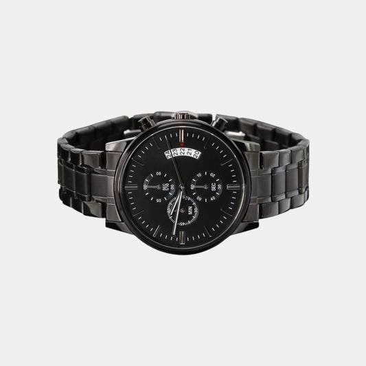 Classic Obsidian Chronograph Watch