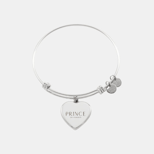 Bold Custom Engraved Heart Bangle Bracelet