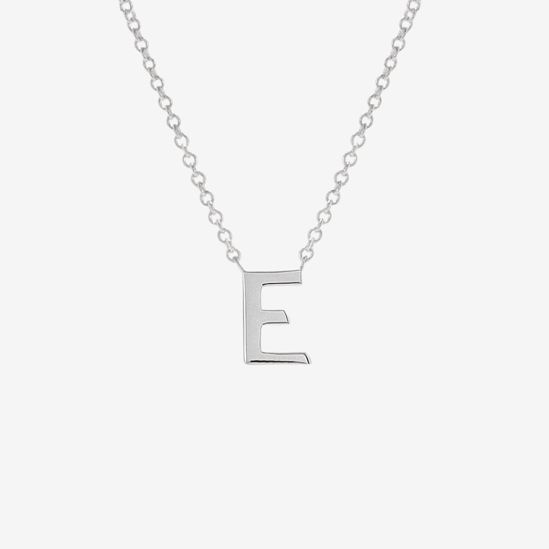 Classic Initial Letter Pendant Necklace