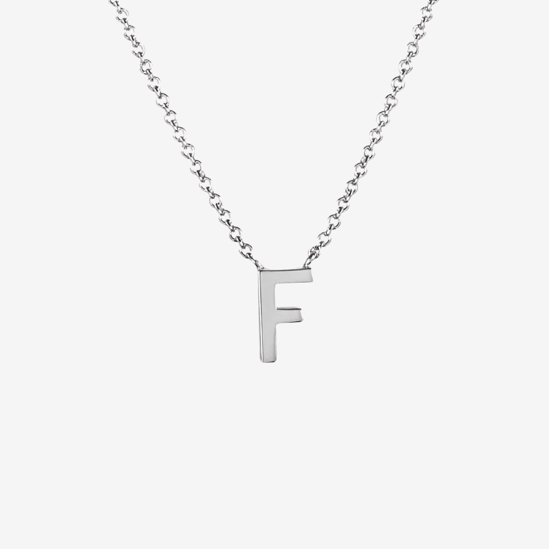Classic Initial Letter Pendant Necklace