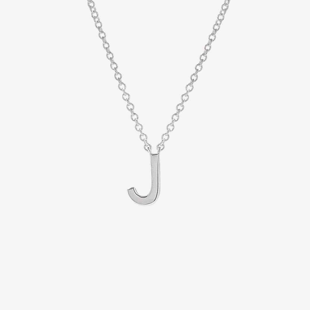 Classic Initial Letter Pendant Necklace