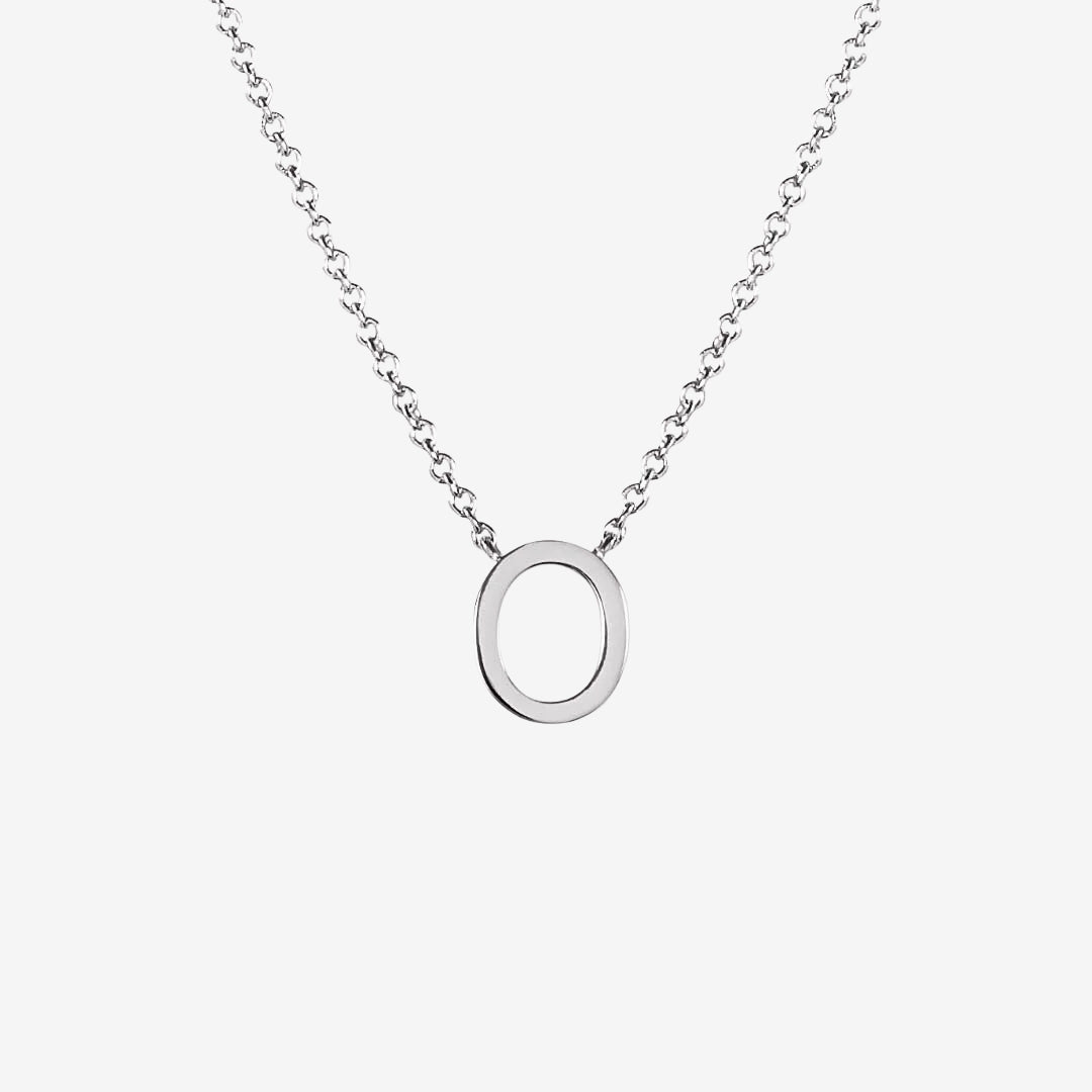 Classic Initial Letter Pendant Necklace
