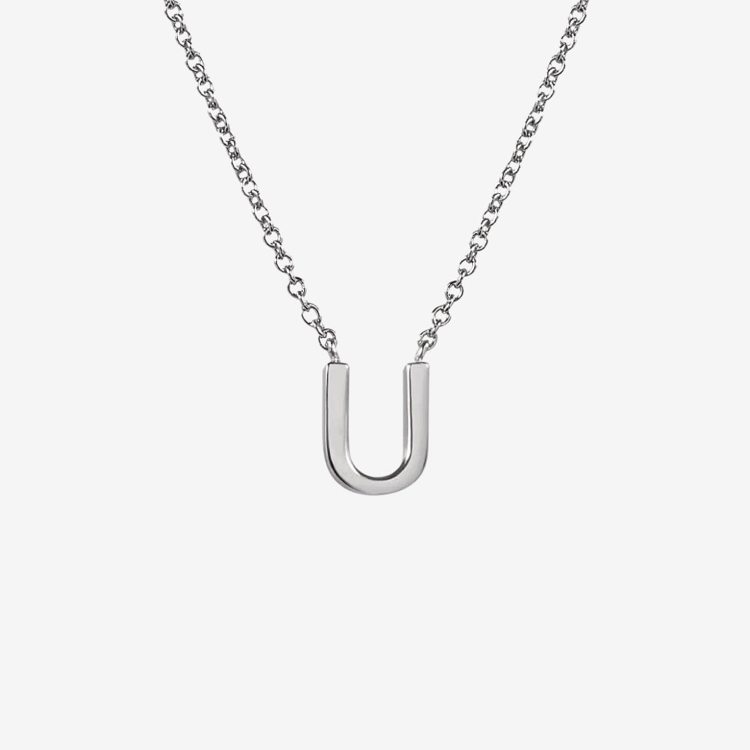 Classic Initial Letter Pendant Necklace