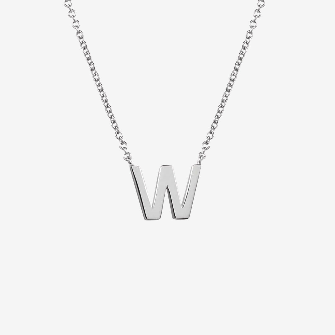 Classic Initial Letter Pendant Necklace