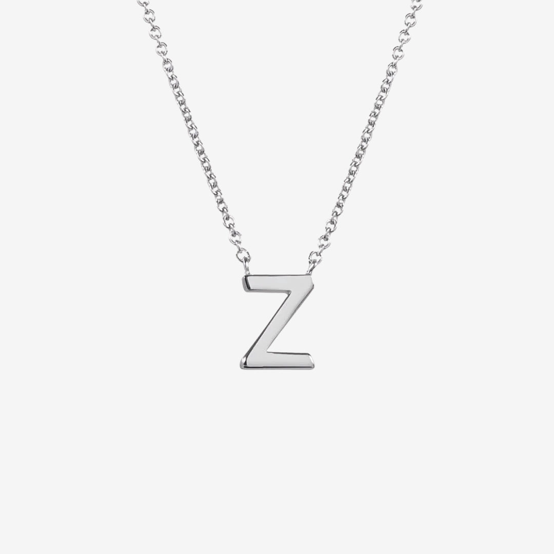 Classic Initial Letter Pendant Necklace