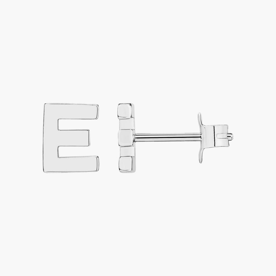Initial Letter Stud Earrings