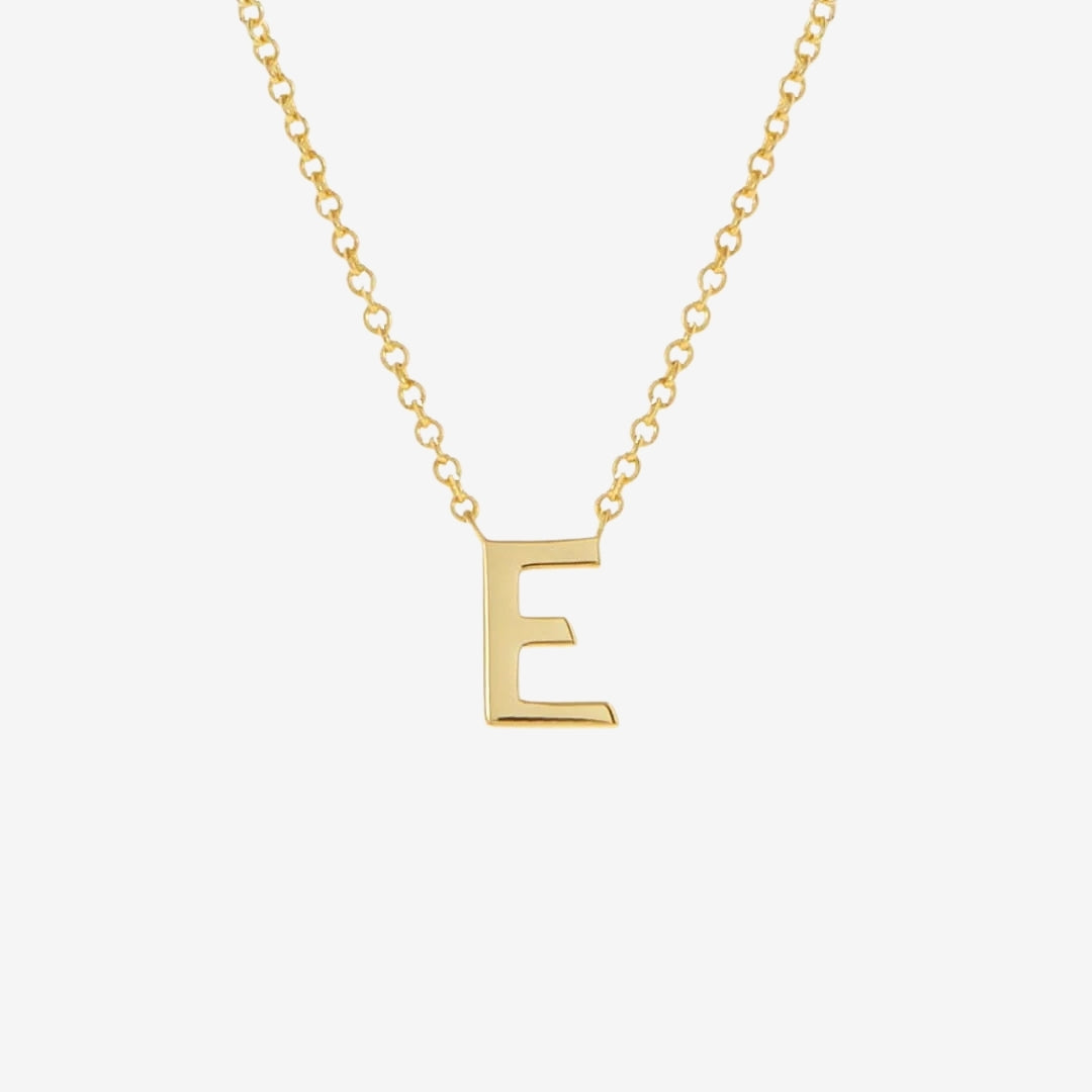 Classic Initial Letter Pendant Necklace