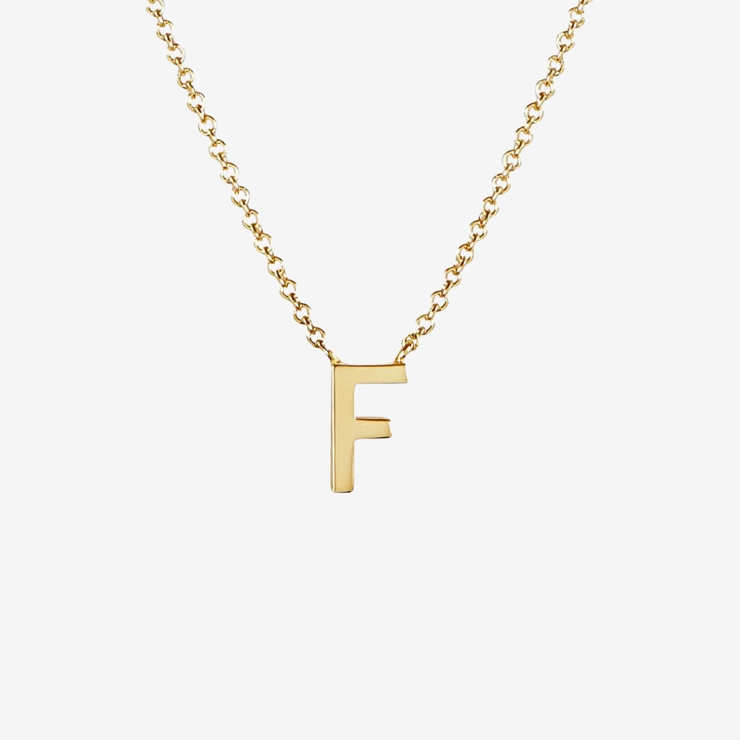 Classic Initial Letter Pendant Necklace