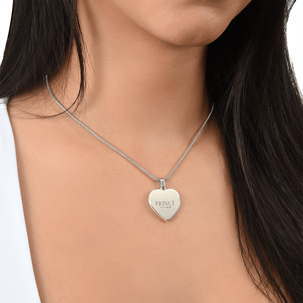 Bold Custom Engraved Heart Pendant Necklace