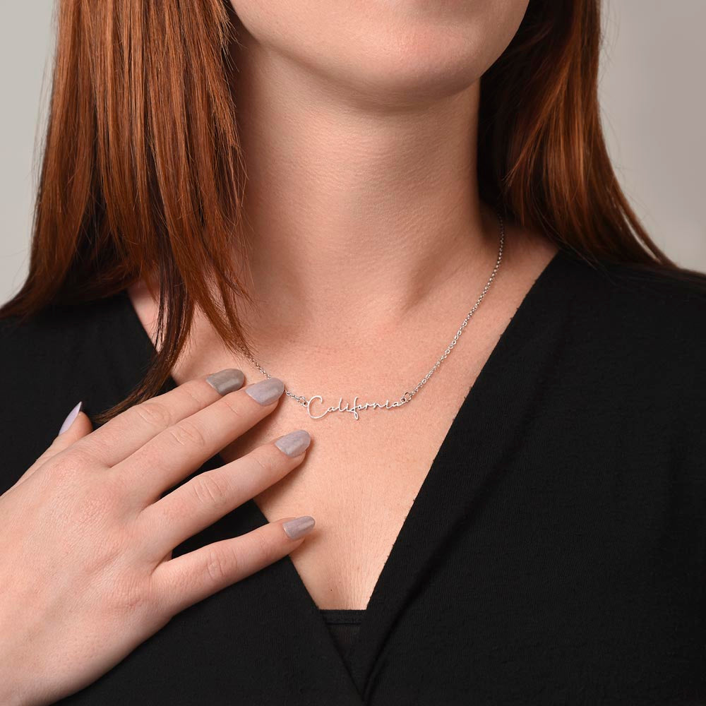 Custom Signature Name Necklace
