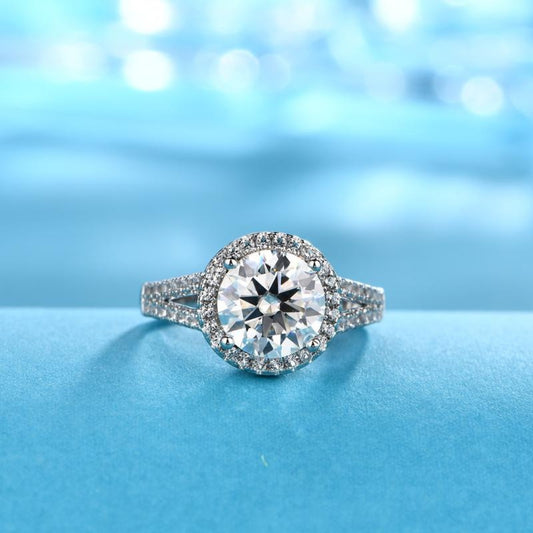 Round Moissanite Ring