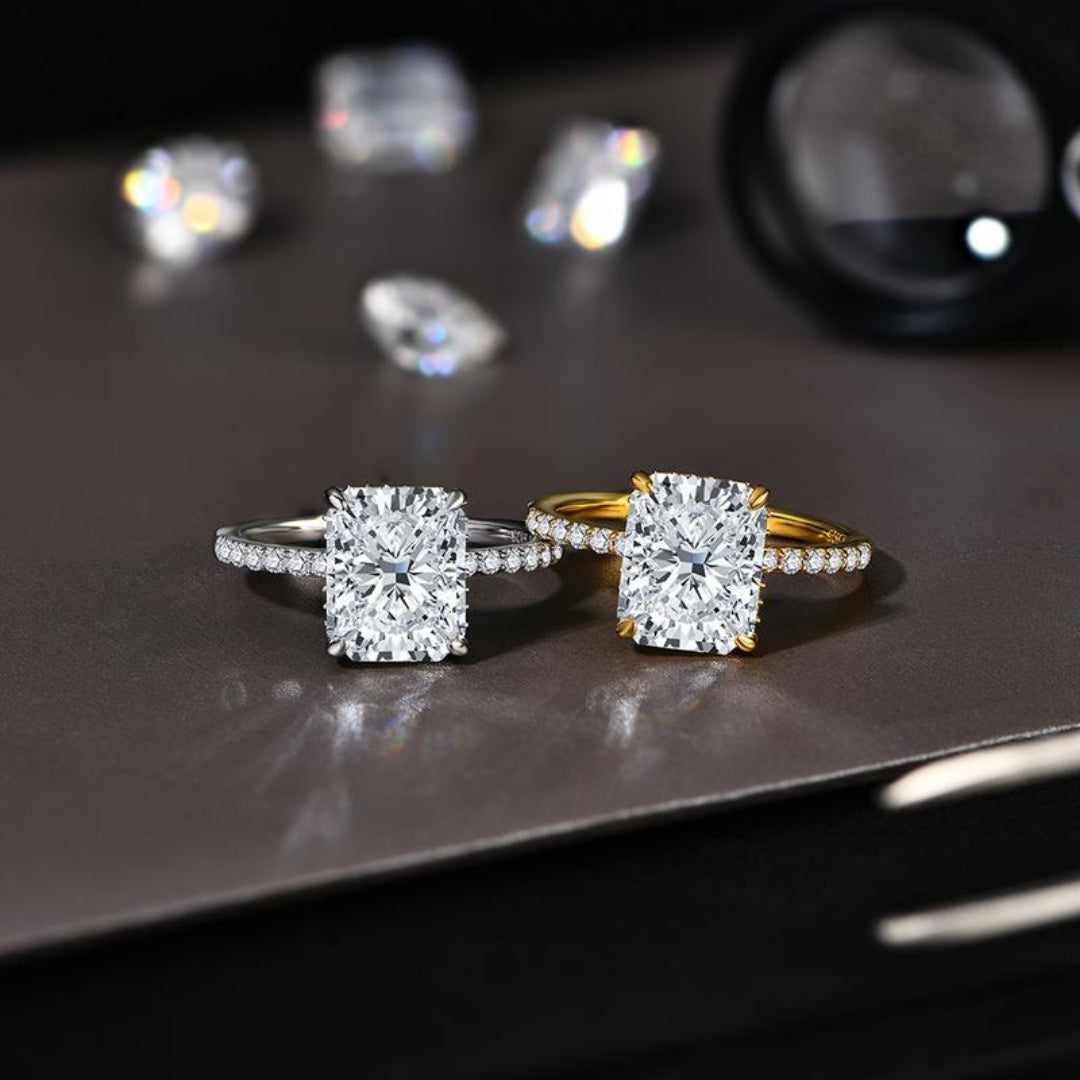 Radiant Moissanite Ring