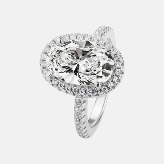 Oval Moissanite Ring