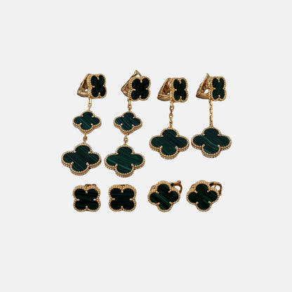 Four-Leaf Clover Earring Set