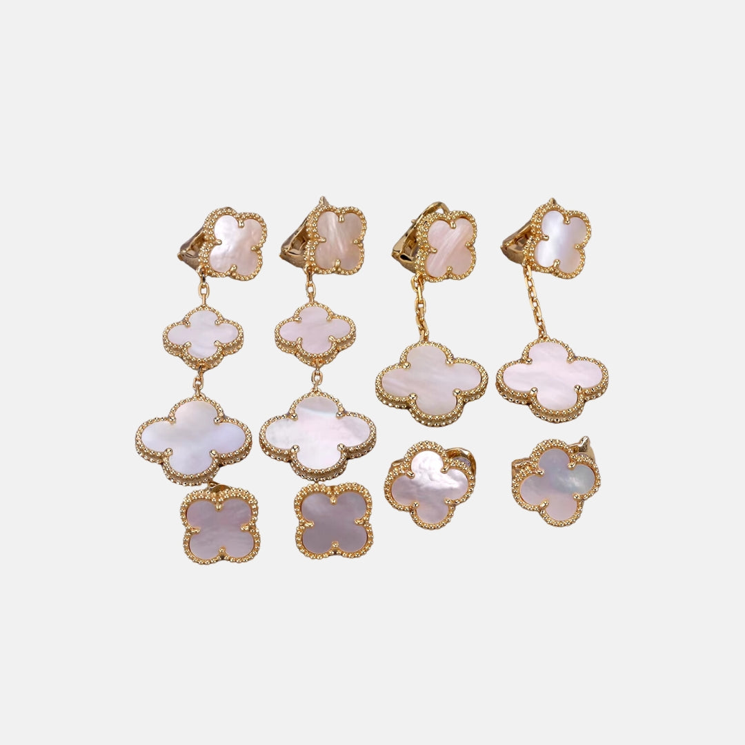 Four-Leaf Clover Earring Set