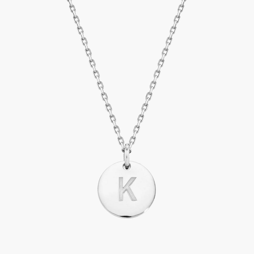 Initial Letter Pendant Necklace