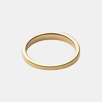 Slim Geometric Signet Ring