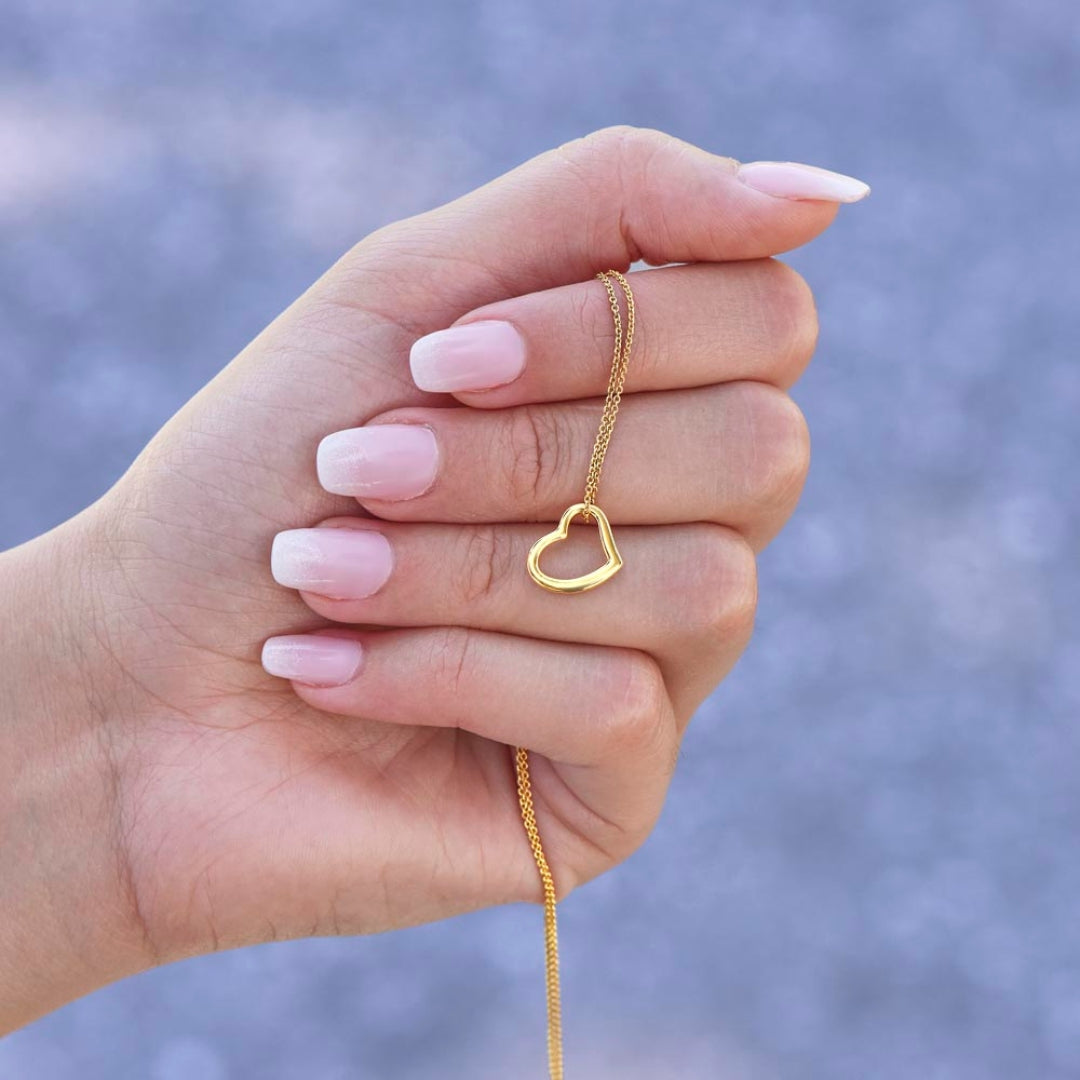 Slim Heart Pendant Necklace