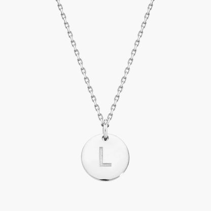 Initial Letter Pendant Necklace