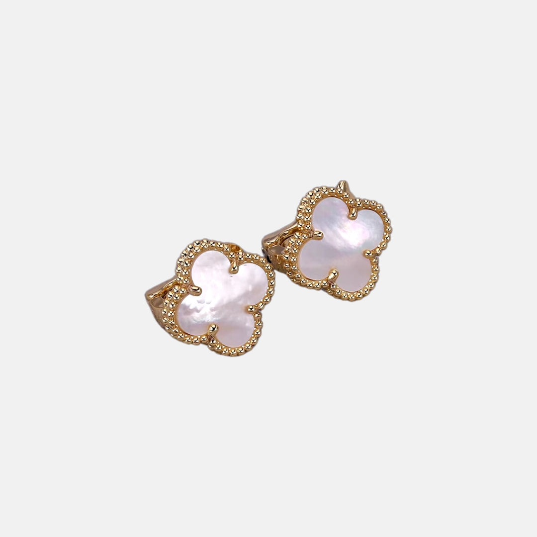 Four-Leaf Clover Stud Earrings