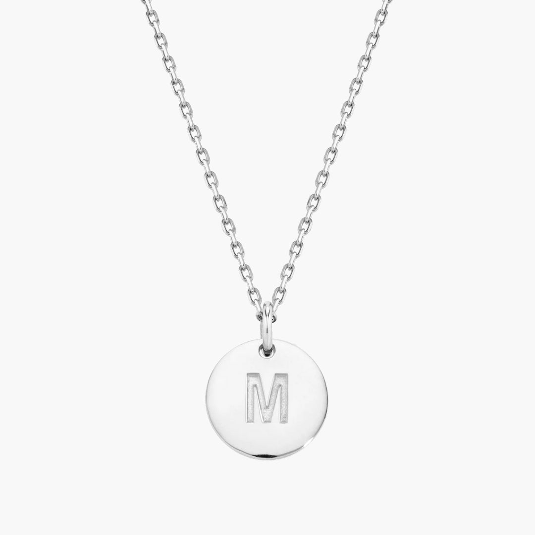 Initial Letter Pendant Necklace
