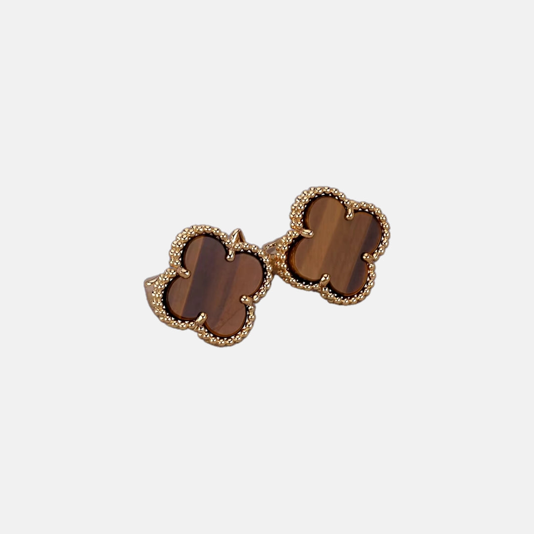 Four-Leaf Clover Stud Earrings