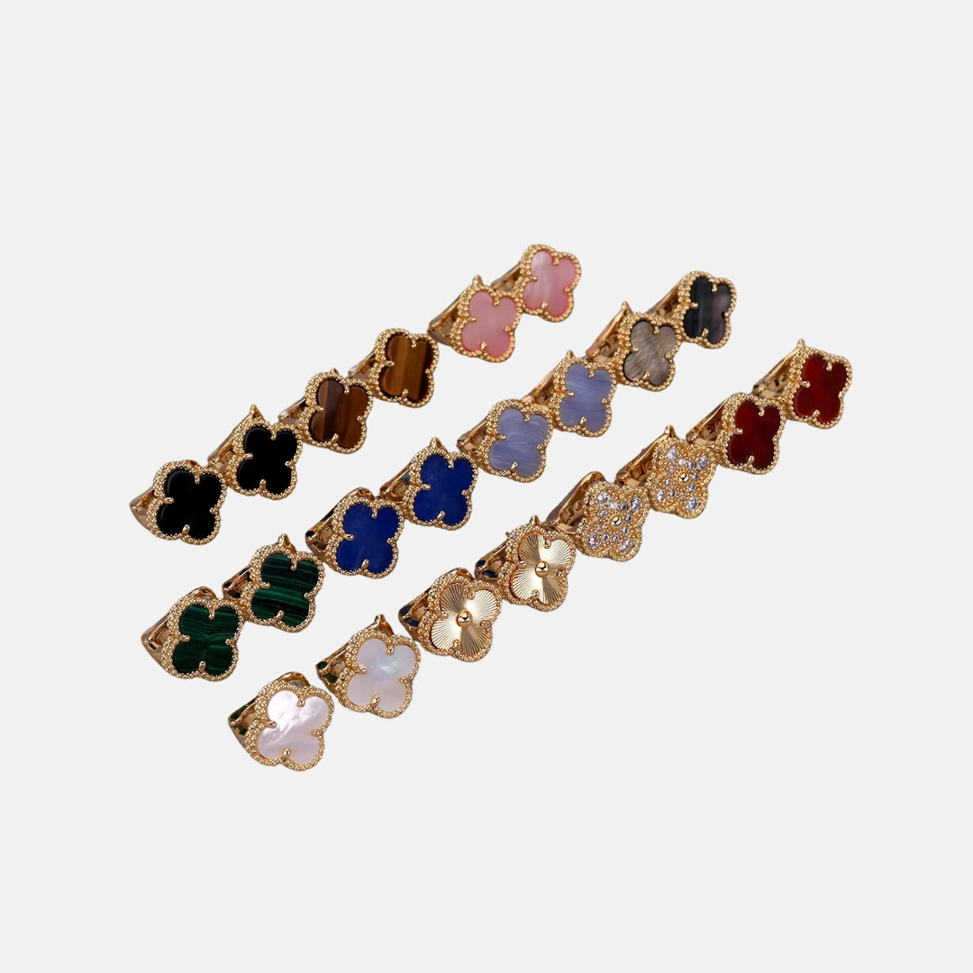 Four-Leaf Clover Stud Earrings