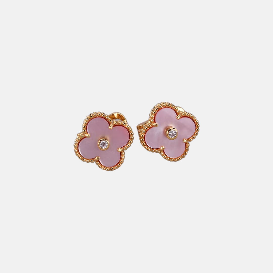 Four-Leaf Clover Stud Earrings