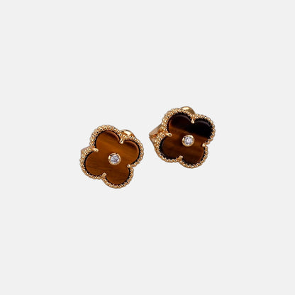 Four-Leaf Clover Stud Earrings