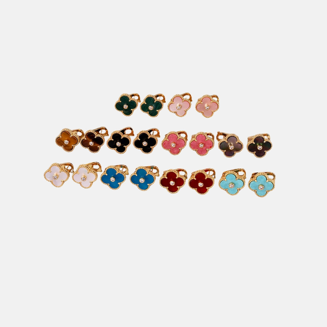 Four-Leaf Clover Stud Earrings