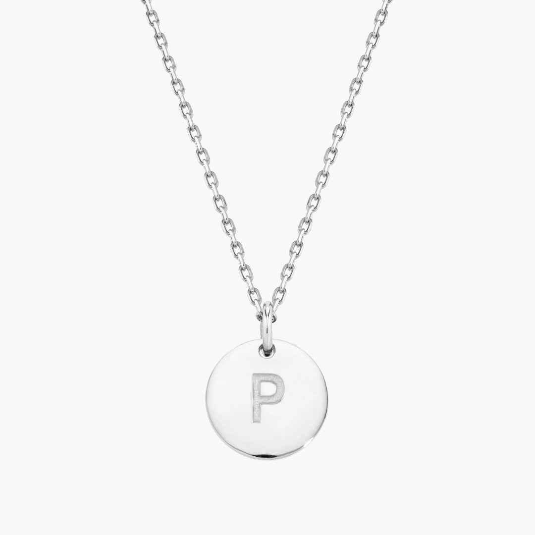 Initial Letter Pendant Necklace