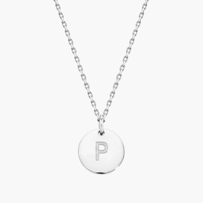 Initial Letter Pendant Necklace