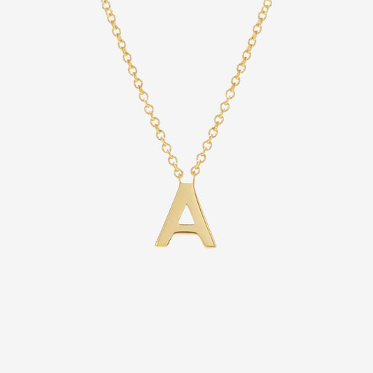 Classic Initial Letter Pendant Necklace