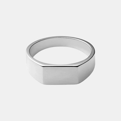 Classic Geometric Signet Ring