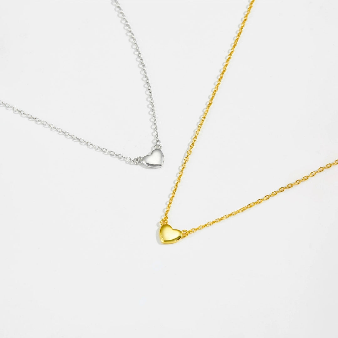 Slim Heart Pendant Necklace