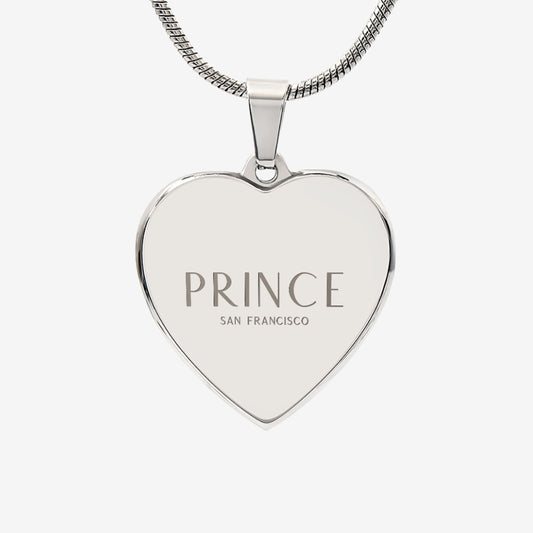 Bold Custom Engraved Heart Pendant Necklace