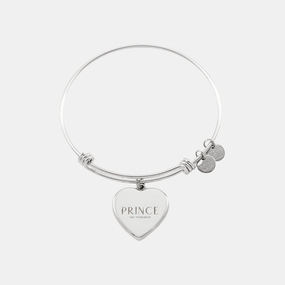 Bold Custom Engraved Heart Bangle Bracelet