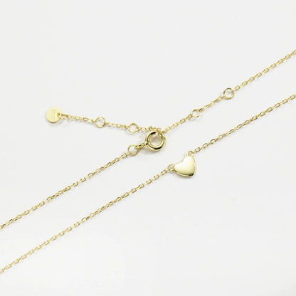 Slim Heart Pendant Necklace