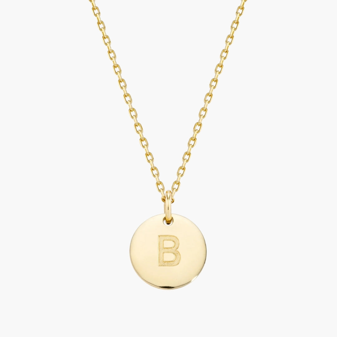 Initial Letter Pendant Necklace