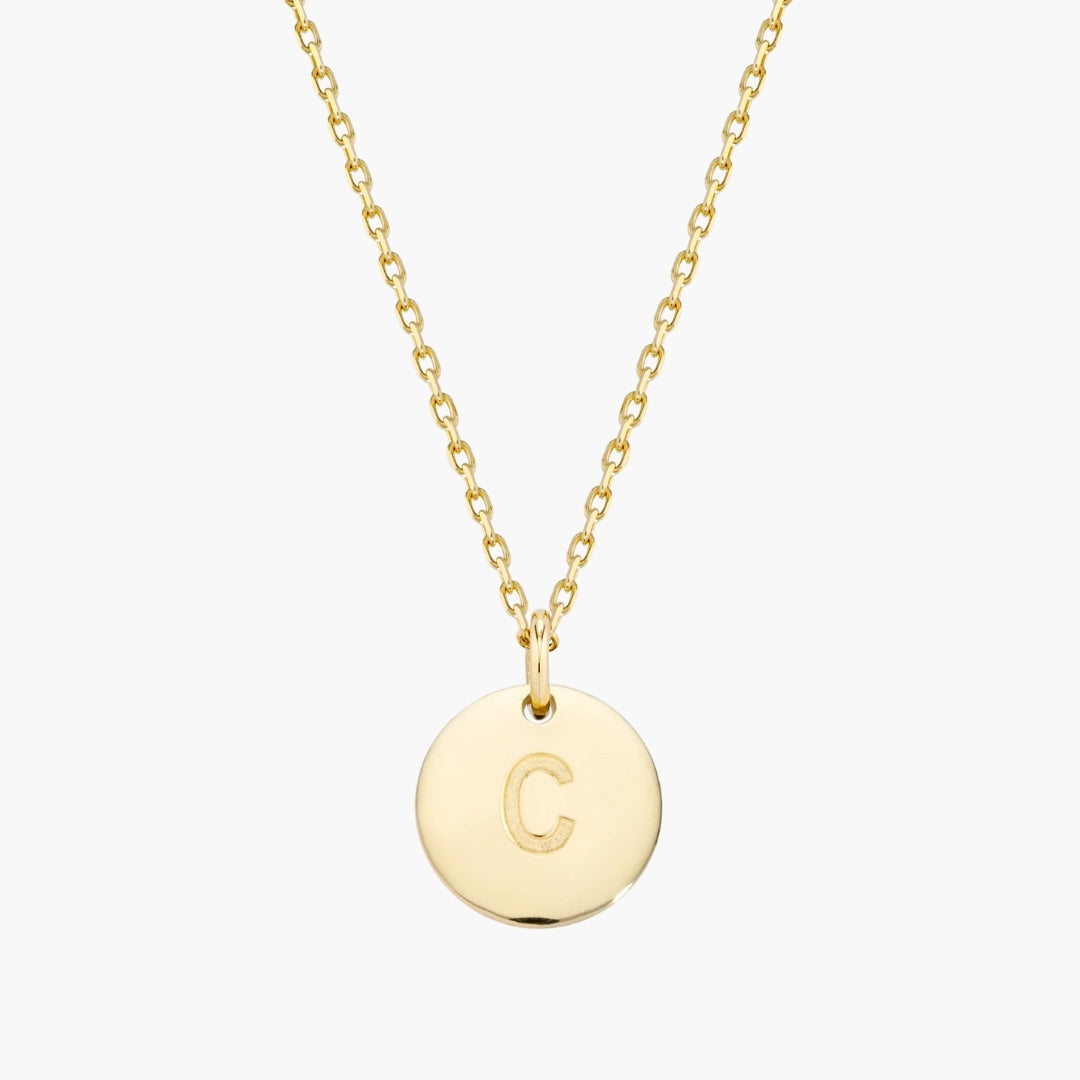Initial Letter Pendant Necklace