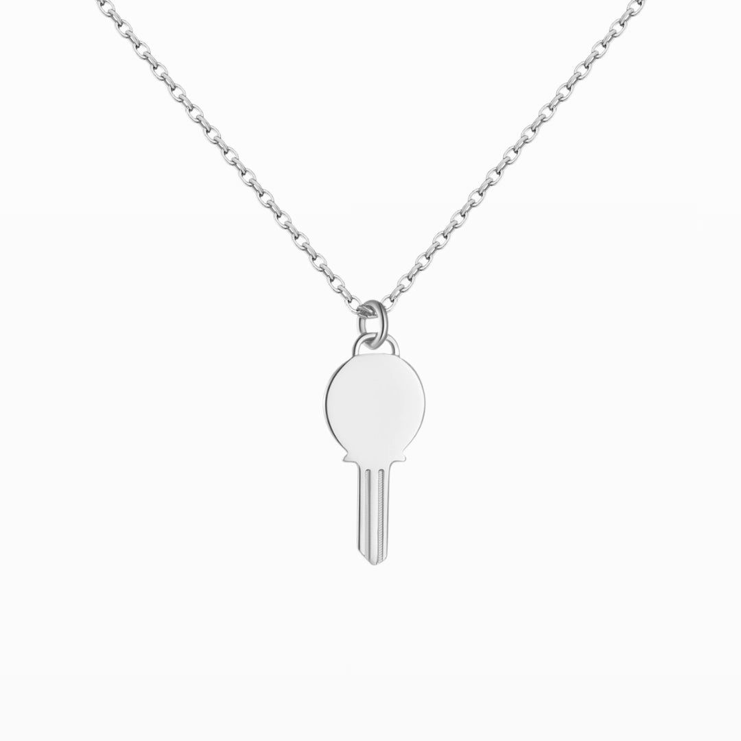 Slim Key Pendant Necklace