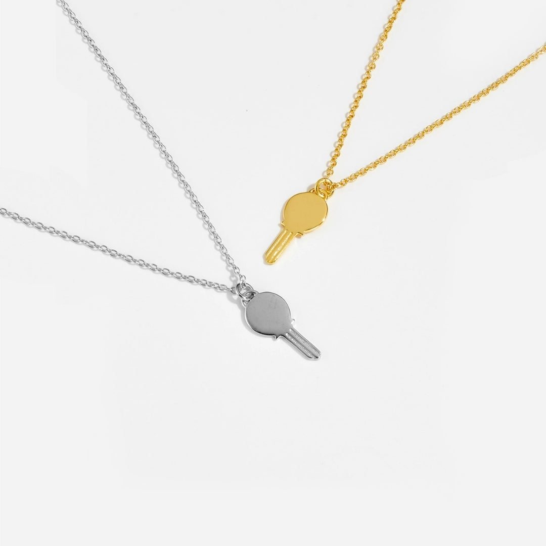 Slim Key Pendant Necklace