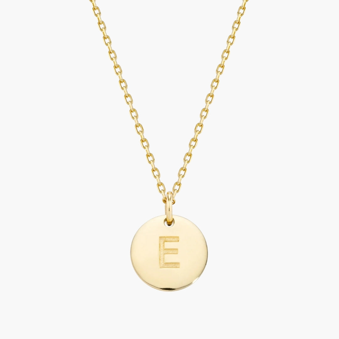 Initial Letter Pendant Necklace