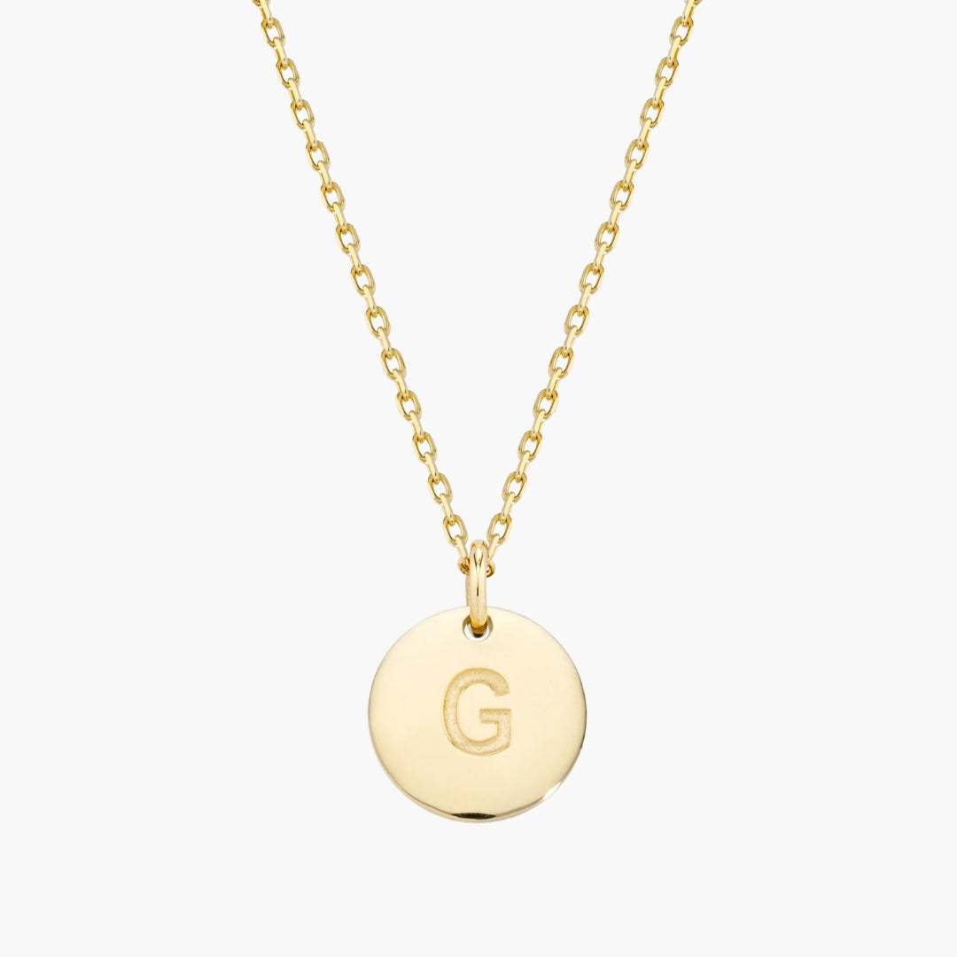 Initial Letter Pendant Necklace