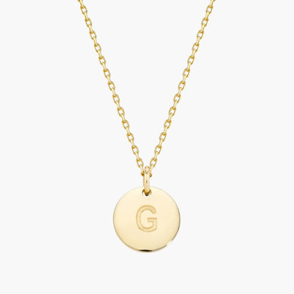 Initial Letter Pendant Necklace
