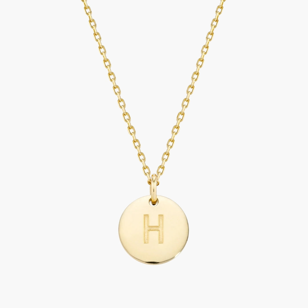 Initial Letter Pendant Necklace
