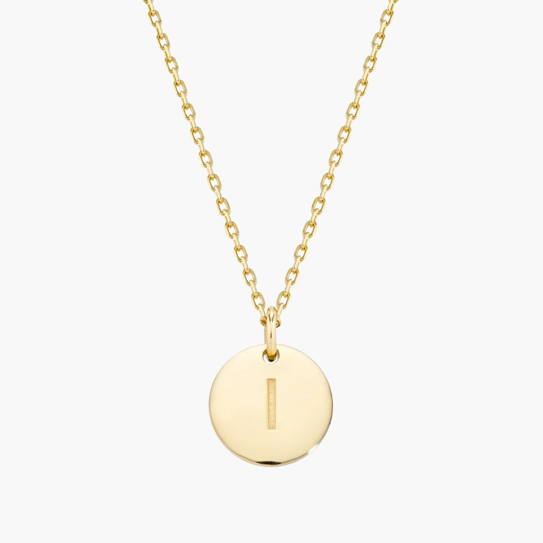 Initial Letter Pendant Necklace